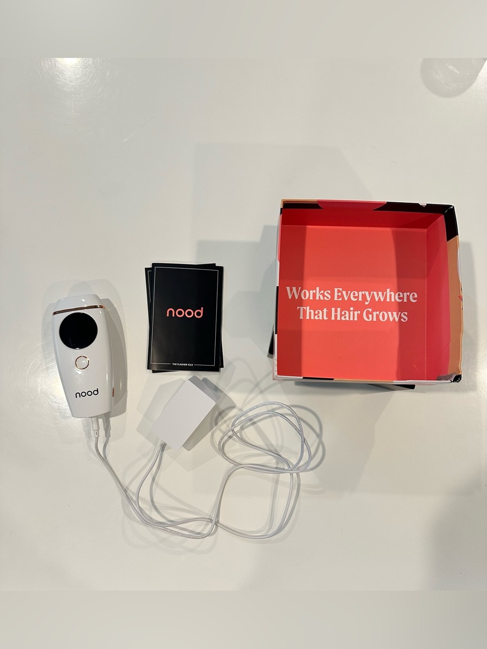 Nood Flasher 2.0 Hair Removal Device White Like New